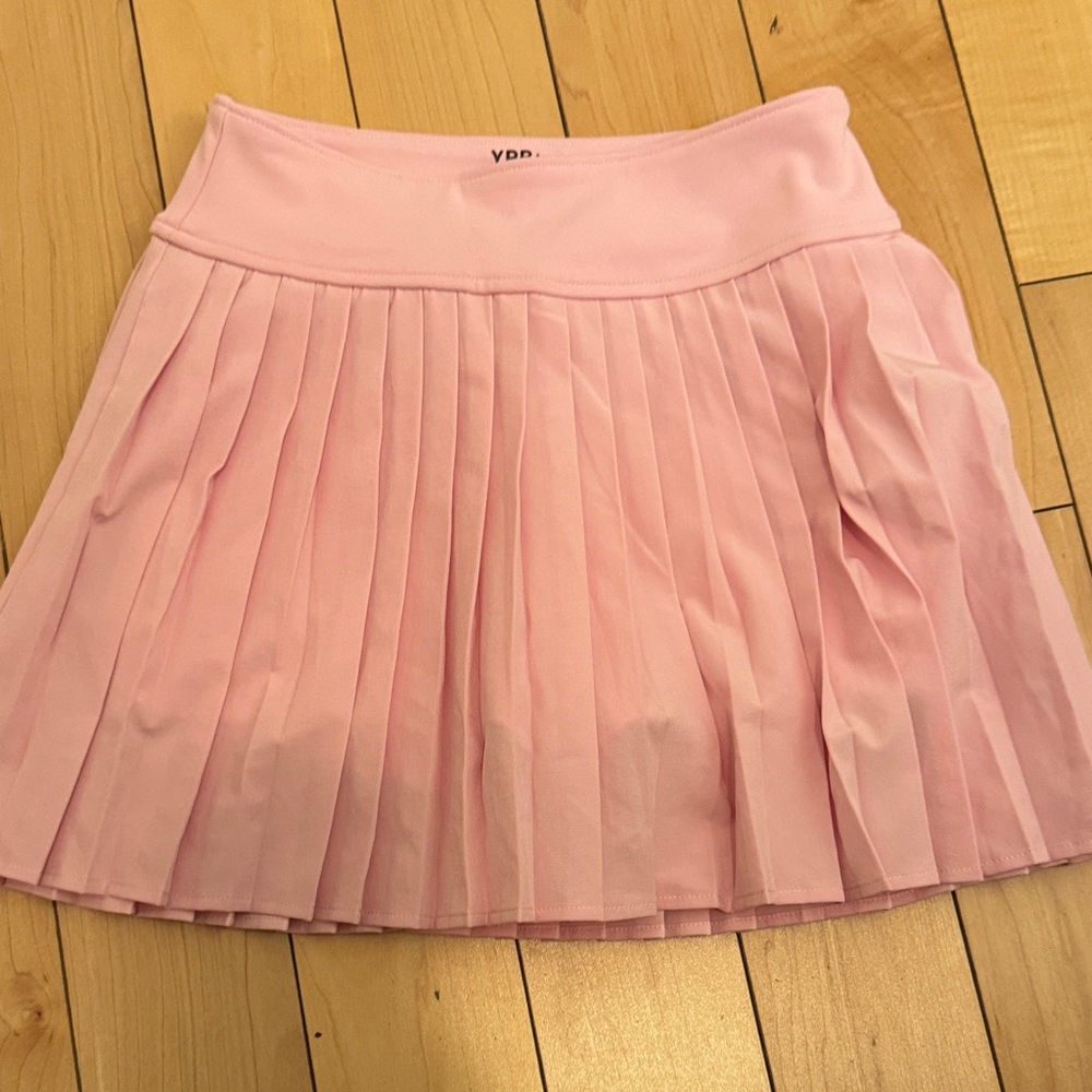Abercrombie Kids Pink Pleated Skort